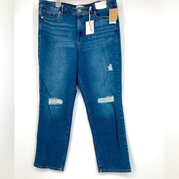Jessica Simpson Denim - NWT Jessica Simpson Spotlights High Rise Slim Straight Jeans Size 14/32